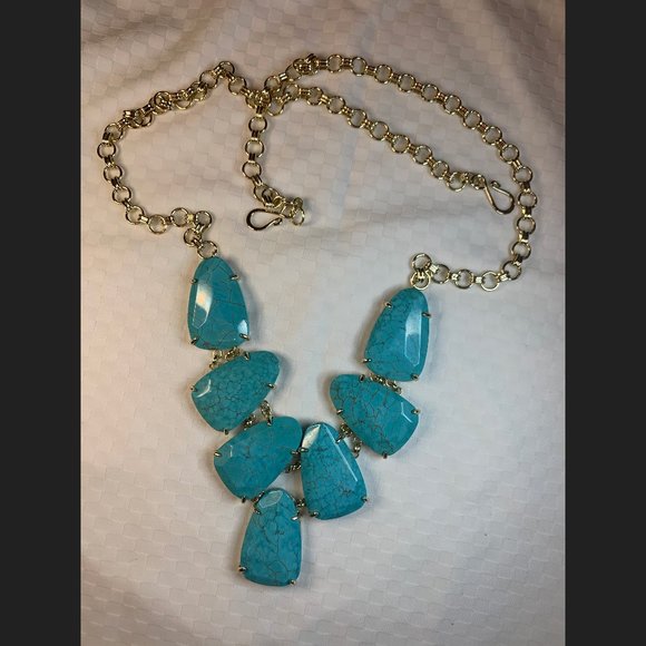 Kendra Scott Jewelry - Kendra Scott Harlie Necklace Gold - Turquoise